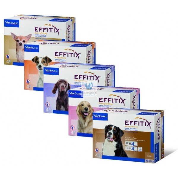 Pipetas antiparasitarias para perros Effitix