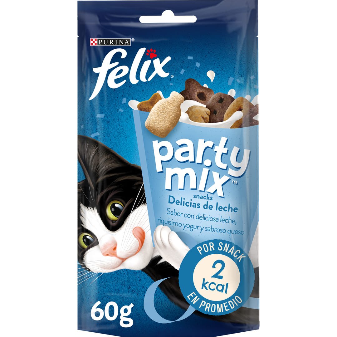 Premios para gato Felix party mix delicias de leche