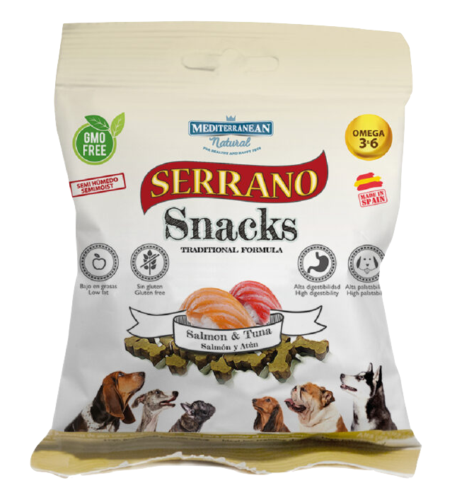 Snacks Serrano de Salmón y Atún para Perros