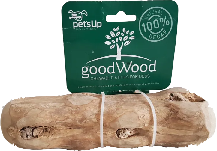 Palos de Madera Natural para Perros L